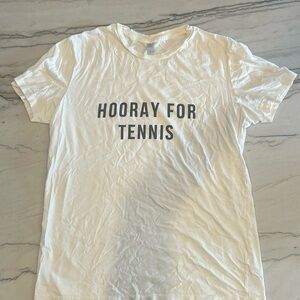 Hooray for Tennis tshirt, large